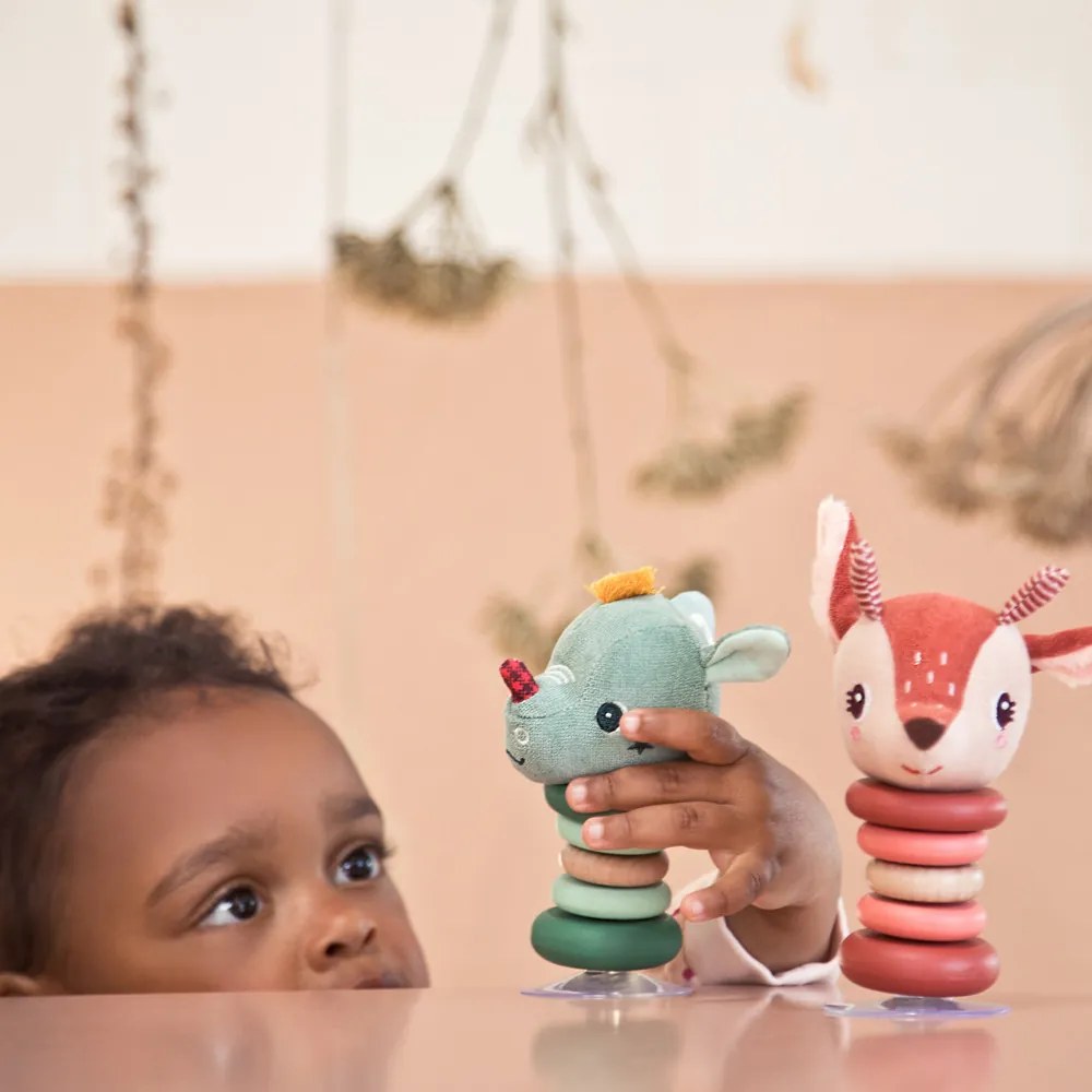 Lilliputiens - hojdacia hrkálka s prísavkou - jelenček Stella