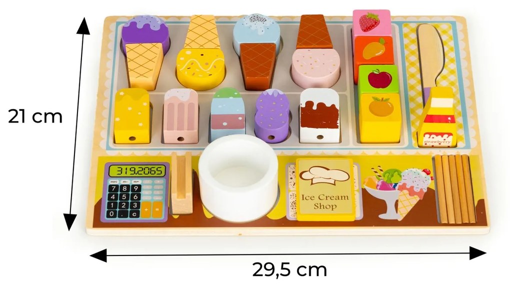 Drevený obchodík so zmrzlinou ICE-POP