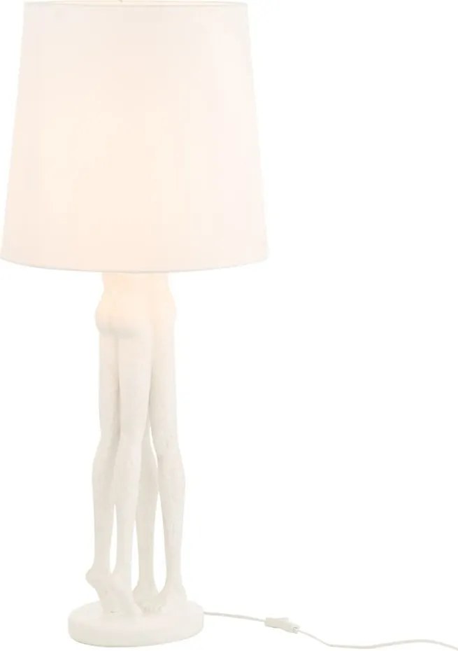 Biela stolná lampa súsošia ľudského páru Figurines – Ø 24*90 cm E27 / 60W