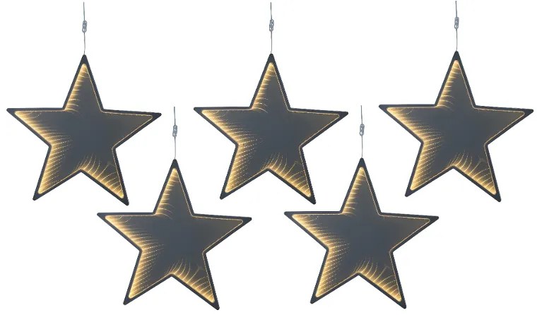 Livarno home Vianočná LED hviezda, 5 kusov  (800007715)