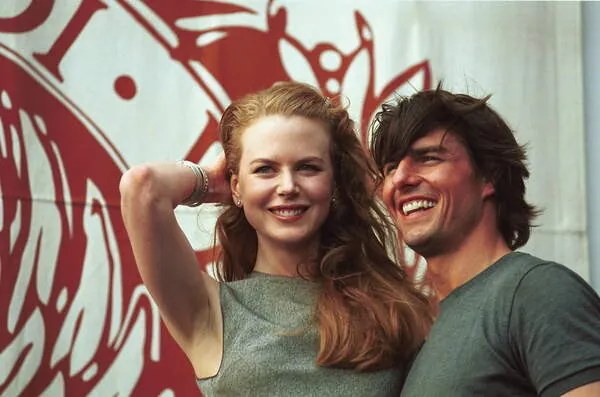 Umelecká fotografie Comedians Nicole Kidman and Tom Cruise in Venice in 1999, (40 x 26.7 cm)