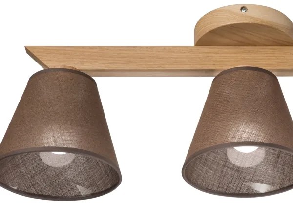 Brilagi - LED  Prisadený luster ANTHONY 3xE14/40W/230V dub/hnedá