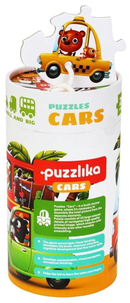 Puzzlika 13784 Autá - puzzle s 5 obrázkami 20 dielikov