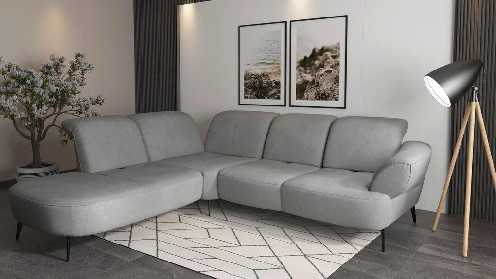 XXXLutz ROHOVÁ SEDAČKA, textil, sivá Sit & More - Sedačky - 00014401321S