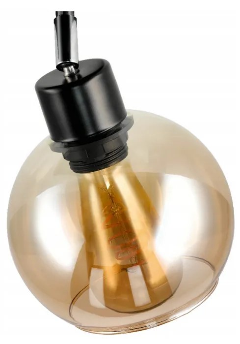 BERGE Tienidlo stropnej lampy Amber globe