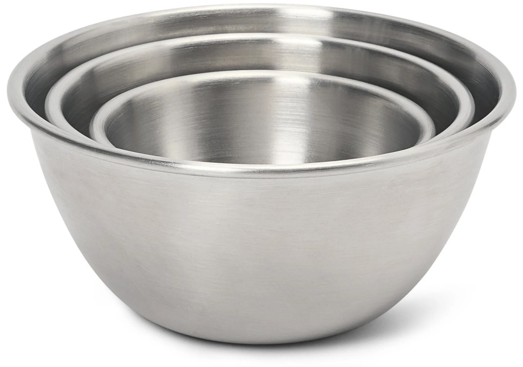 Misky z ušľachtilej ocele, 3 ks