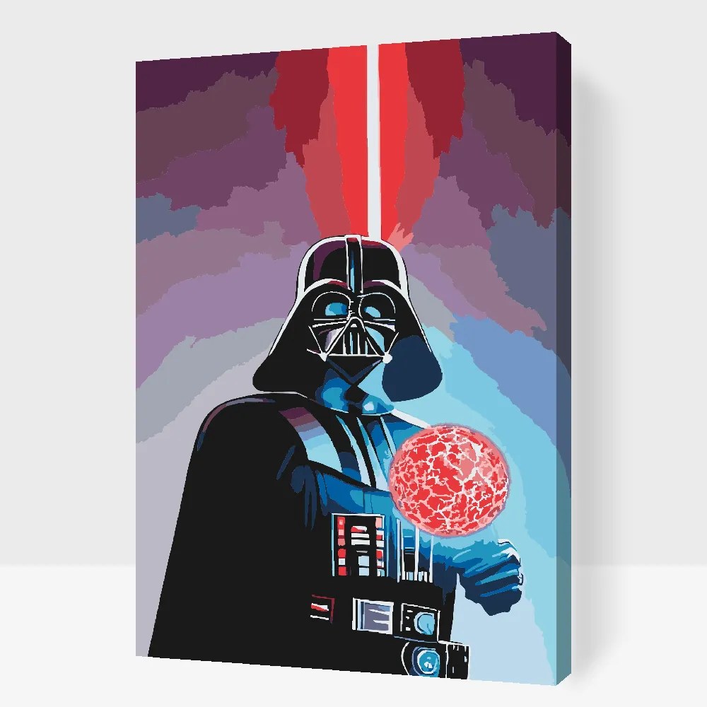 Gario Maľovanie podľa čísel Darth Vader Rozmery: 40 x 60 cm, Rámovanie: S vnútorným rámom