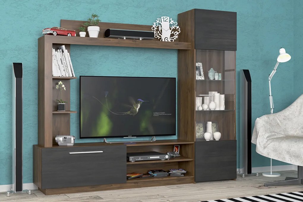 Obývacia stena orech VLASTA, nothern tree tmavá