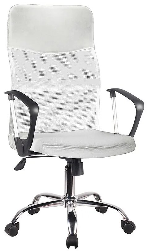 Kancelárske kreslo Mizar 2501 biela/chróm