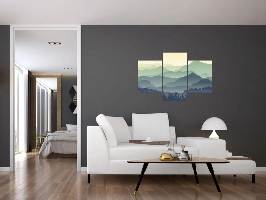 Obraz - Forest Mountain (90x60 cm)