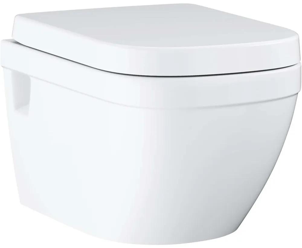 GROHE Euro Ceramic závesné WC Rimless s hlbokým splachovaním, 375 x 540 mm, alpská biela, 39538000