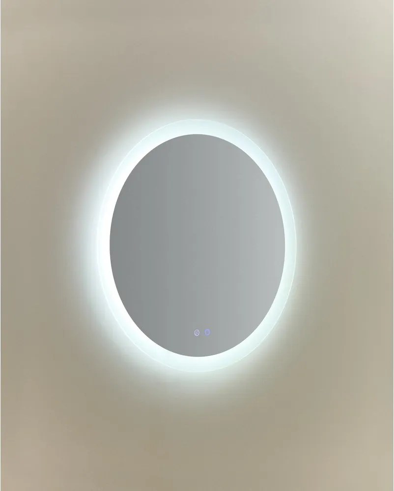 Nástenné zrkadlo s osvetlením ø 60 cm Mervi – Kave Home