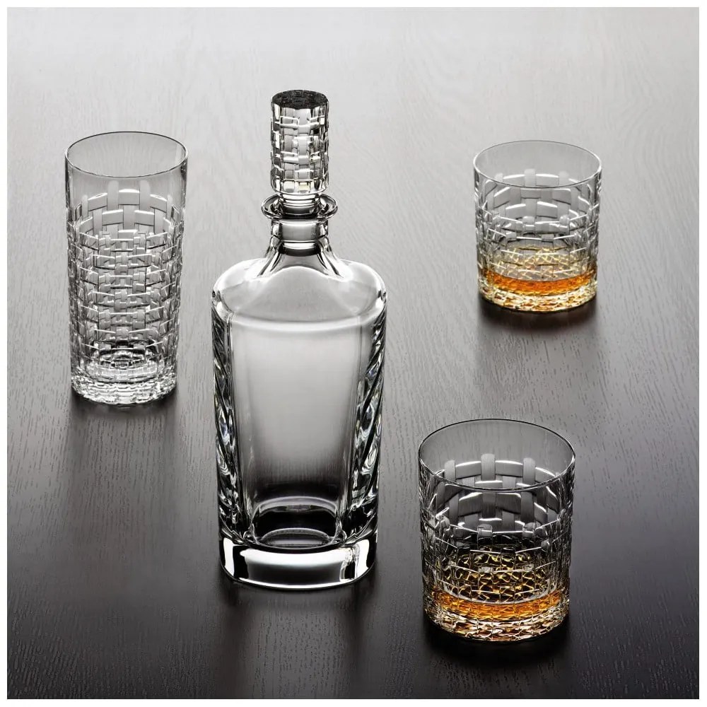 Sada 4 pohárov na whisky z krištáľového skla Nachtmann Bossa Nova, 330 ml