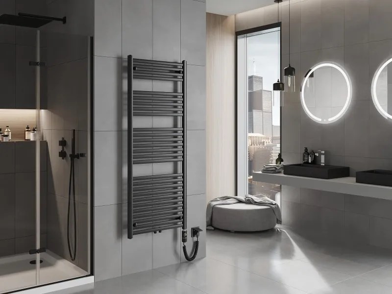 Mexen Hades, elektrické vykurovacie teleso 1500 x 600 mm, 900 W, čierna, W104-1500-600-2900-70