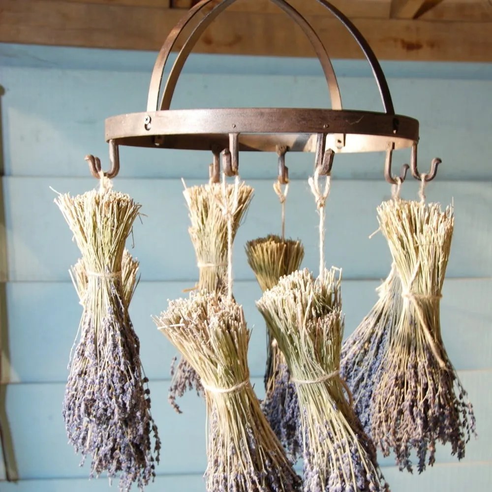 Liatinový sušiak na bylinky Esschert Design, ⌀ 37,2 cm