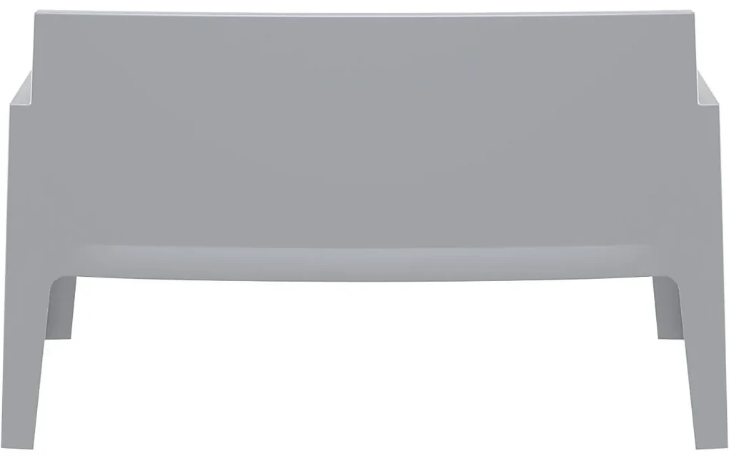 BOX SOFA záhradná lavica s podrúčkami dark grey