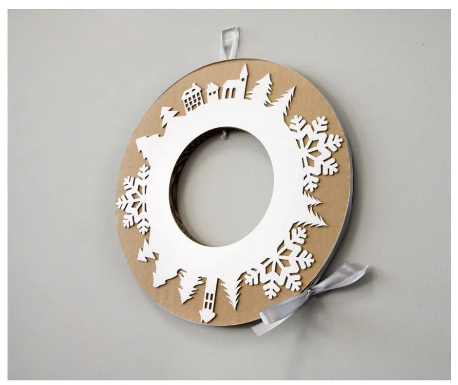 Adventný veniec so sivou stuhou Unlimited Design for kids