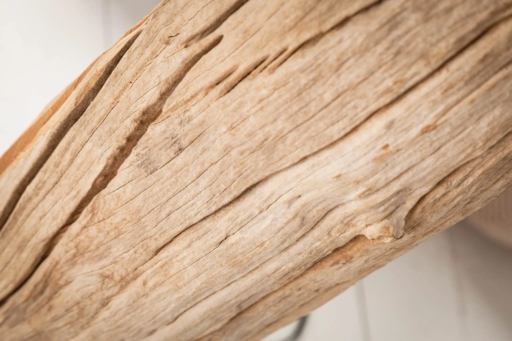 Stojacia lampa Rousilique 180cm čierne naplavené drevo