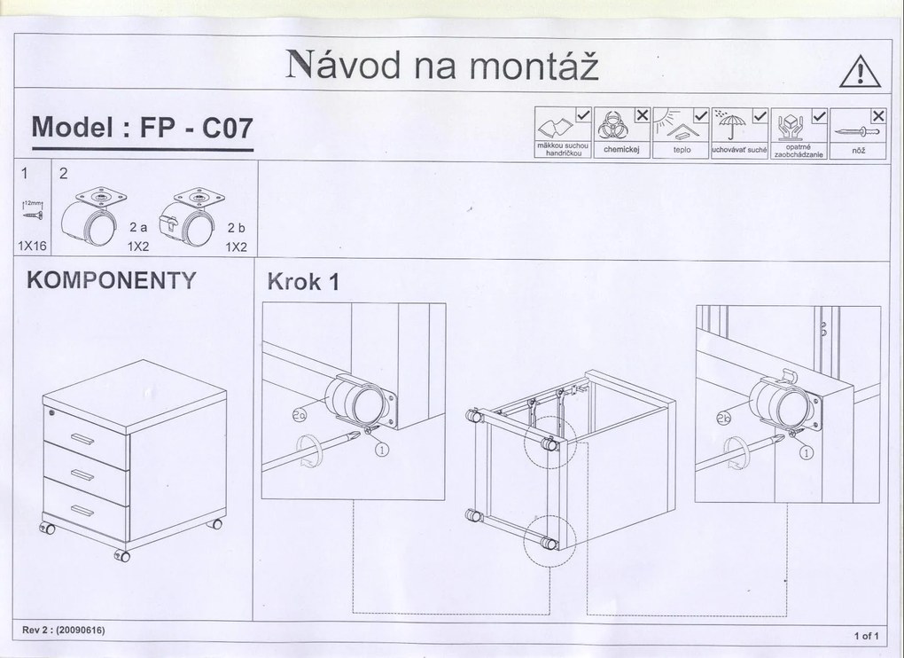 Kondela Kontajner so zámkom, čerešňa americká, OSCAR C07