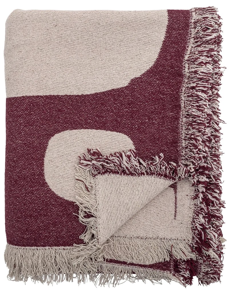 Bloomingville Prehoz z recyklovanej bavlny Olica Red 130 x 160 cm