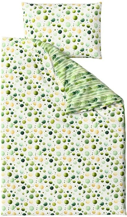 Krepové obliečky GREEN TREES POLY zelené Rozmer obliečky: 70 x 90 cm | 140 x 200 cm