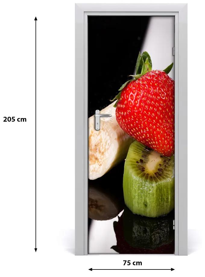Samolepiace fototapety na dvere ovocie 75x205 cm