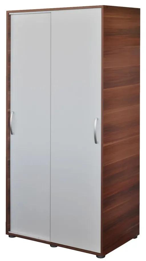 IDEA nábytok Skriňa s posuvnými dverami 65641 orech/biela