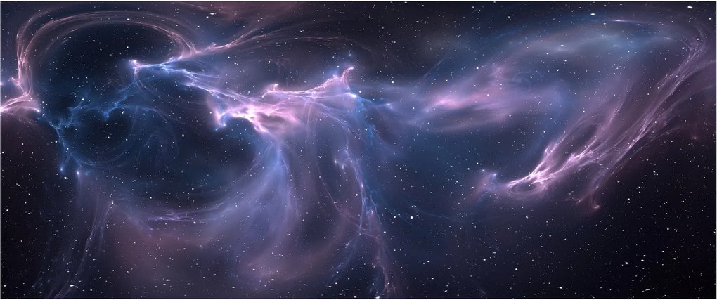 Obraz - Vesmírna hmlovina (120x50 cm)