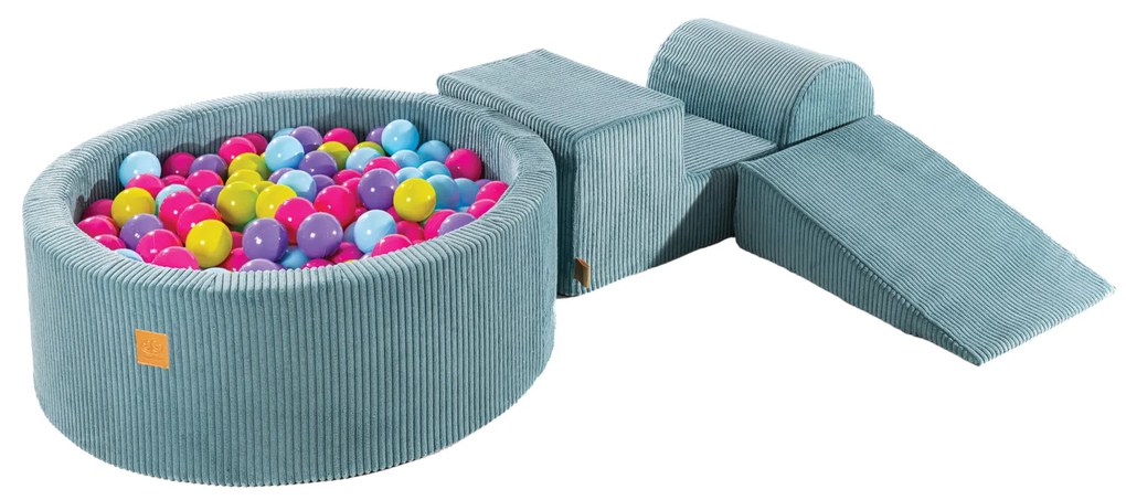 Bazénová zostava Corduroy Turquoise, 90x30 cm