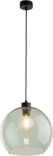 Závesný luster CUBUS 1xE27/15W/230V čierna/dymová zelená