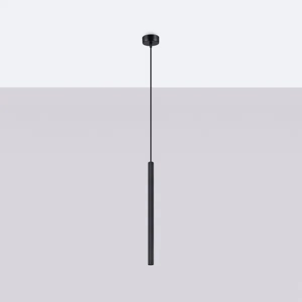 Sollux SL.1338 - Luster na lanku ARCHE 1xG9/8W/230V čierna