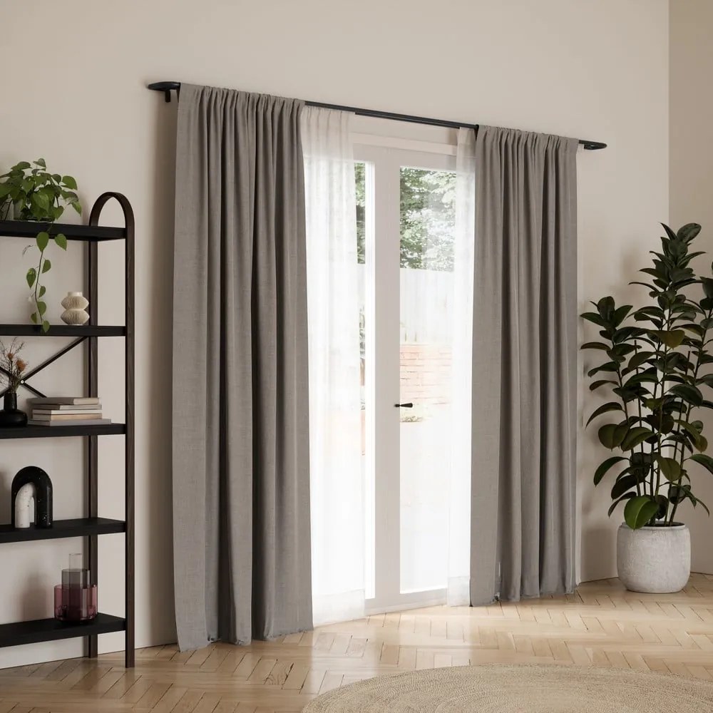 Oceľová roztiahnuteľná dvojitá garniža 76 - 213 cm Twilight – Umbra