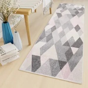 Behúň LAZUR C946B sivý / ružový