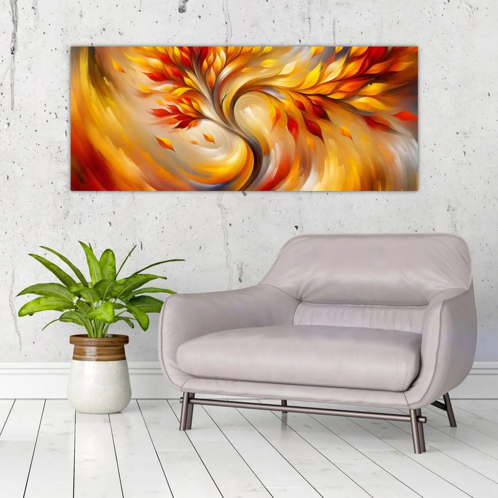 Obraz - Jesenný strom (120x50 cm)