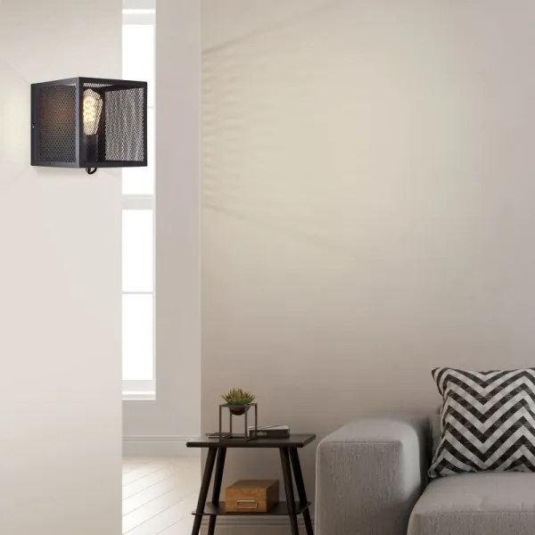 Brilliant - Nástenné svietidlo MAZE 1xE27/40W/230V čierna