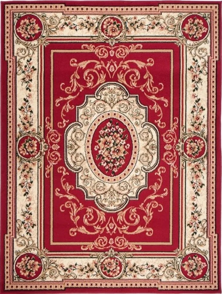 TA Koberec F744A ČERVENÝ ATLAS PP Rozmer: 160x230 cm