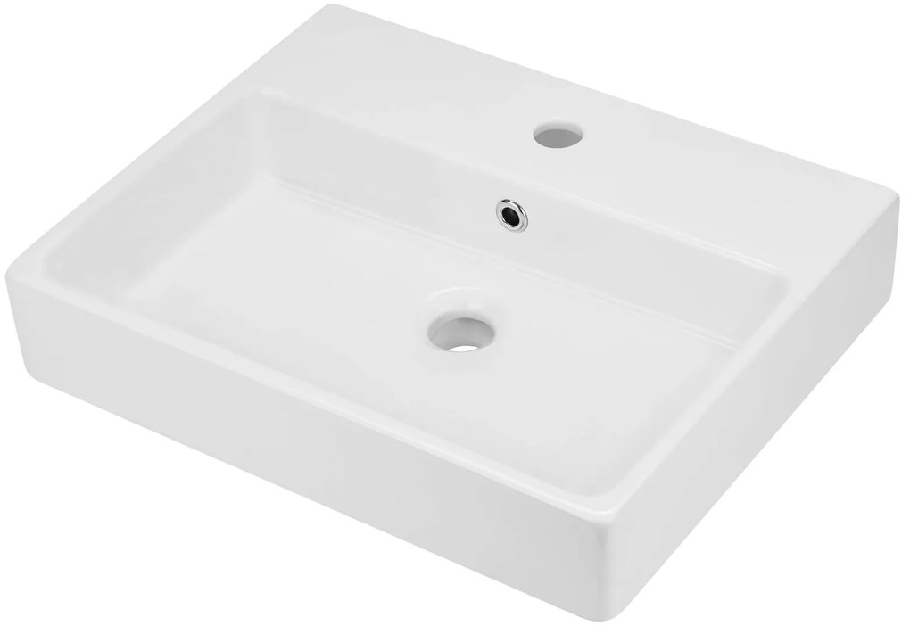 Deante Temisto, umývadlo na dosku 50x40 cm, biela, CDT_6U4S