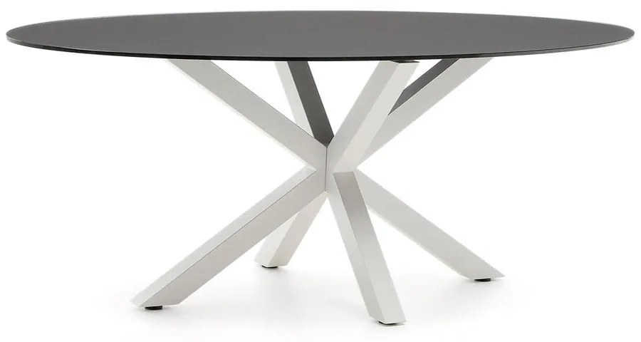 Jedálenský stôl so sklenenou doskou 100x200 cm Argo – Kave Home