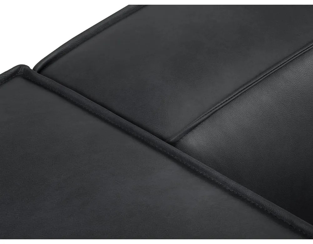 Tmavomodrá kožená podnožka Madame – Windsor &amp; Co Sofas