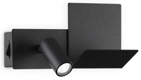 Ideal Lux - LED Nástenné svietidlo KOMODO LED/4,5W/230V USB CRI 90 čierna