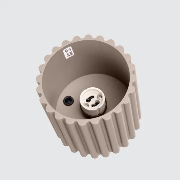 Sollux SL.1814 - Bodové svietidlo AURA 1xGU10/10W/230V 10 cm taupe