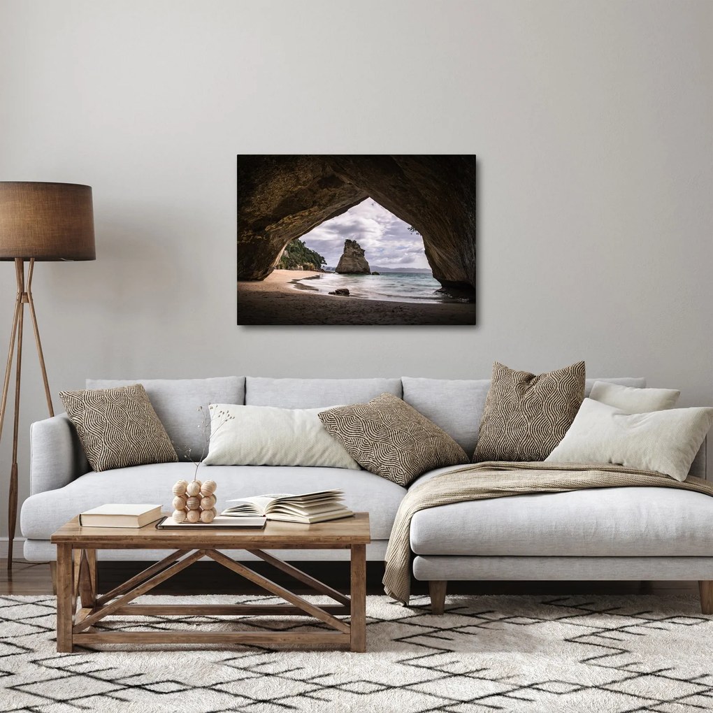 Obraz z jaskyne, Nový Zéland (70x50 cm)