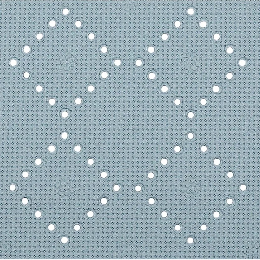 Spirella Protišmyková podložka do vane ALASKA, svetlosivá, 71 x 36 cm
