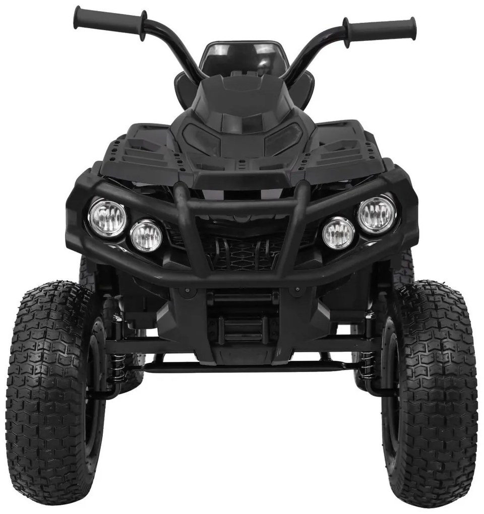 RAMIZ ELEKTRICKÁ ŠTVORKOLKA - ATV - NAFUKOVACIE KOLESÁ - ČIERNA  MOTOR- 2x45W BATÉRIA - 12V7Ah - 2023