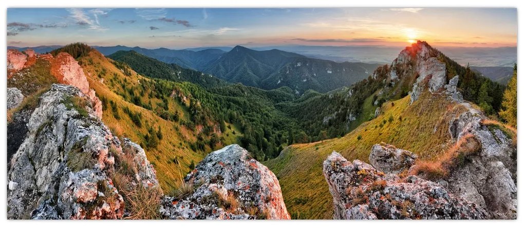 Obraz - Horská krajina (120x50 cm)