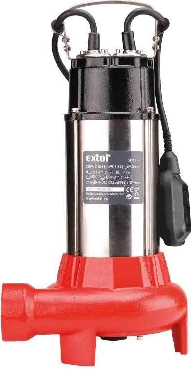 Čerpadlo el. ponorné kalové s rezacím nožom 1100W 8895005