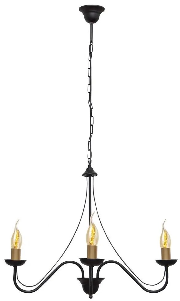 Luster na reťazi MALBO 3xE14/60W/230V
