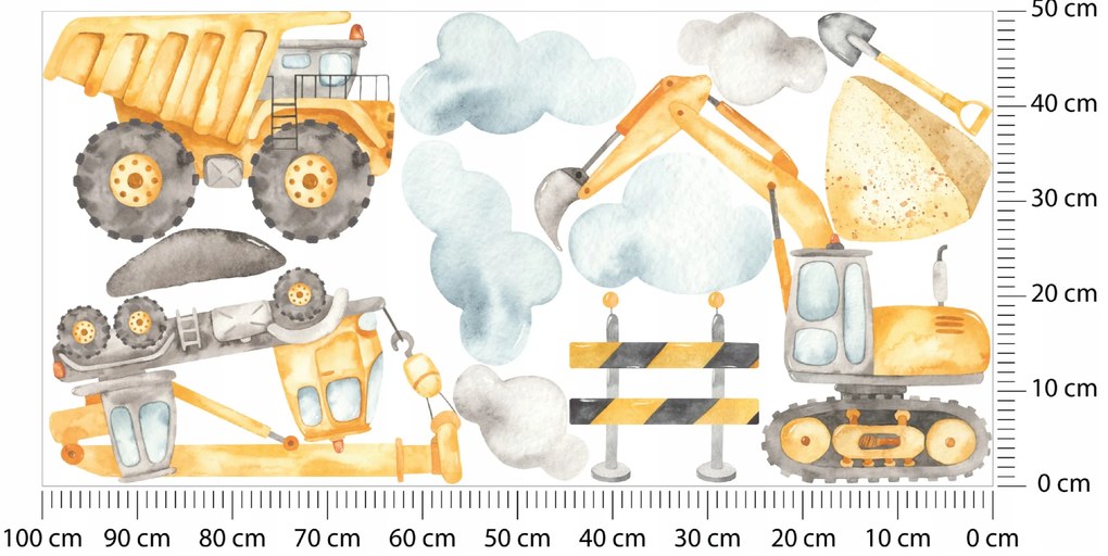 Vulpi Detské samolepky na stenu MotoWorld 100x50 cm