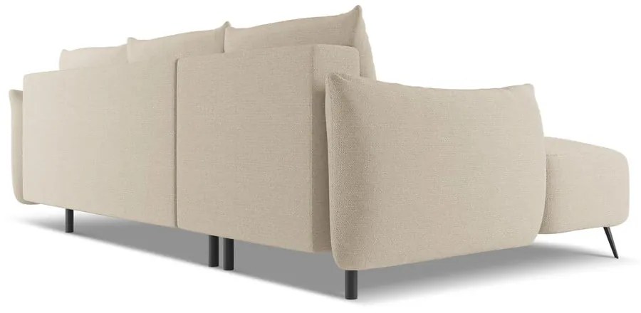 Béžová rohová pohovka (ľavý roh) Malie – Makamii