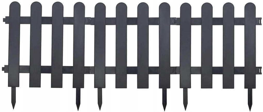 Nízky záhradný plot - plastový Farebné prevednie: Zelená